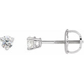 Platinum 1/3 CTW Natural Diamond Earrings