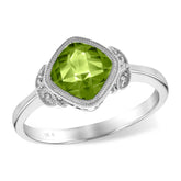14KT Gold Ladies Peridot Fashion Ring