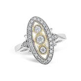 14KT Gold Ladies Diamond Fashion Ring