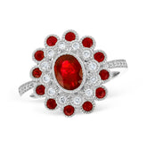 14KT Gold Ladies Ruby Fashion Ring