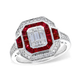 14KT Gold Ladies Ruby Fashion Ring
