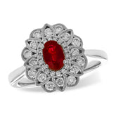 14KT Gold Ladies Ruby Fashion Ring
