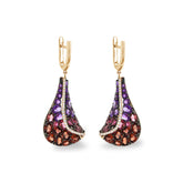 14KT Gold Multi-Stone Earrings