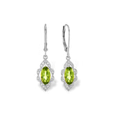 14KT Gold Peridot Earrings