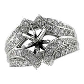 14KT Gold Diamond Semi-Mount Engagement Ring