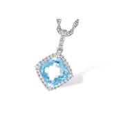 14KT Gold Aqua Necklace