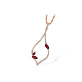 14KT Gold Ruby Necklace