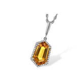 14KT Gold Citrine Necklace