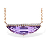 14KT Gold Amethyst Necklace