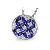 14KT Gold Sapphire Necklace