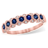 14KT Gold Ladies Sapphire Wedding Ring