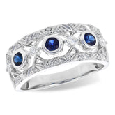 14KT Gold Ladies Sapphire Wedding Ring