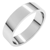10K White Gold 5 mm Flat Band Size 11
