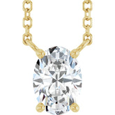 14K Yellow Gold 3/4 CT Lab-Grown Diamond 18" Necklace