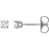 Sterling Silver 1/5 CTW Lab-Grown White Diamond Earrings