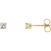 14K Yellow Gold 1/5 CTW Lab-Grown Diamond Youth Earrings