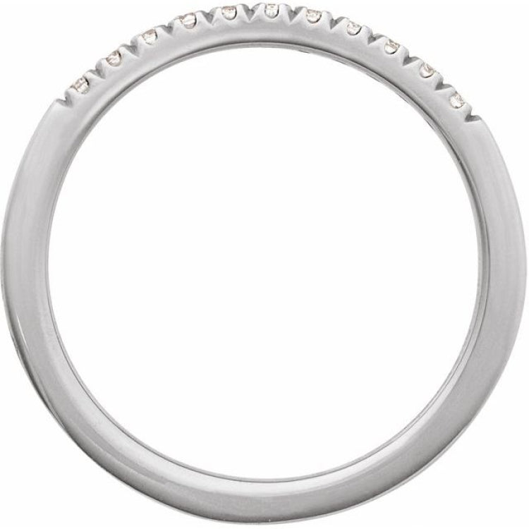 Sterling Silver 1/6 CTW Lab-Grown Diamond Stackable Ring