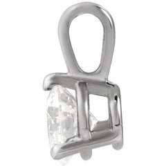 Sterling Silver 1/3 CTW Natural Diamond Pendant