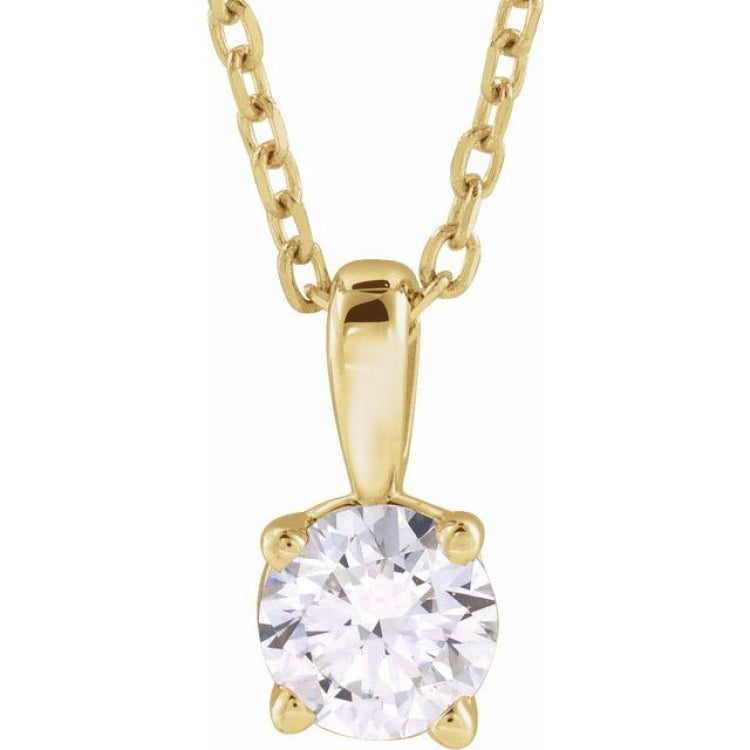 14K Yellow Gold 1 1/4 CTW Natural Diamond 18" Necklace
