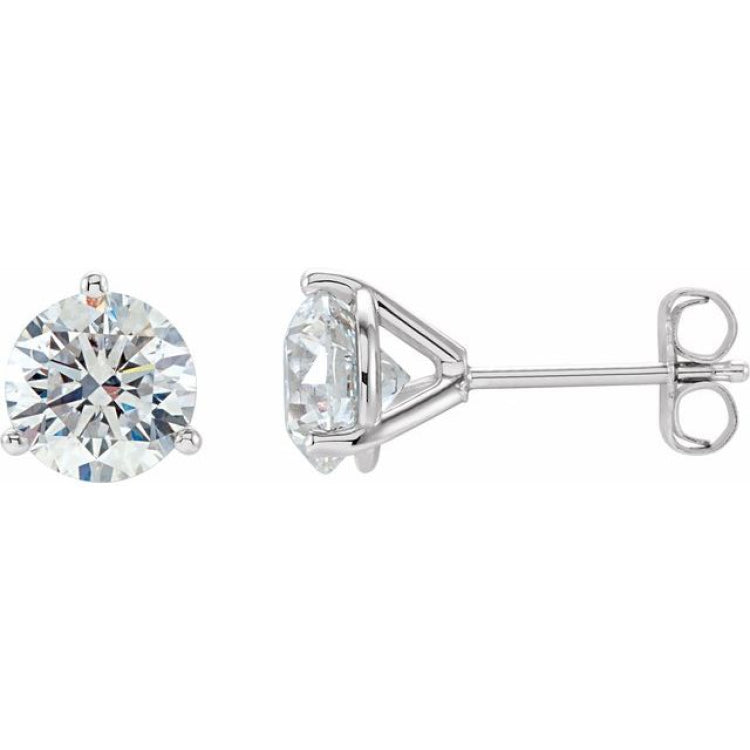 Platinum 1 1/2 CTW Natural Diamond Stud Earrings