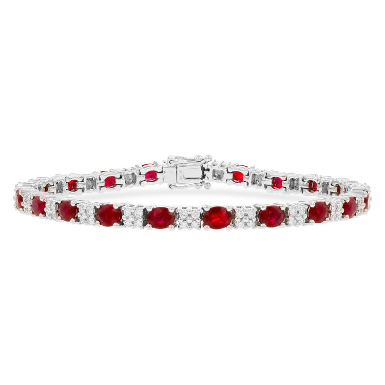 14KT Gold Ruby Bracelet
