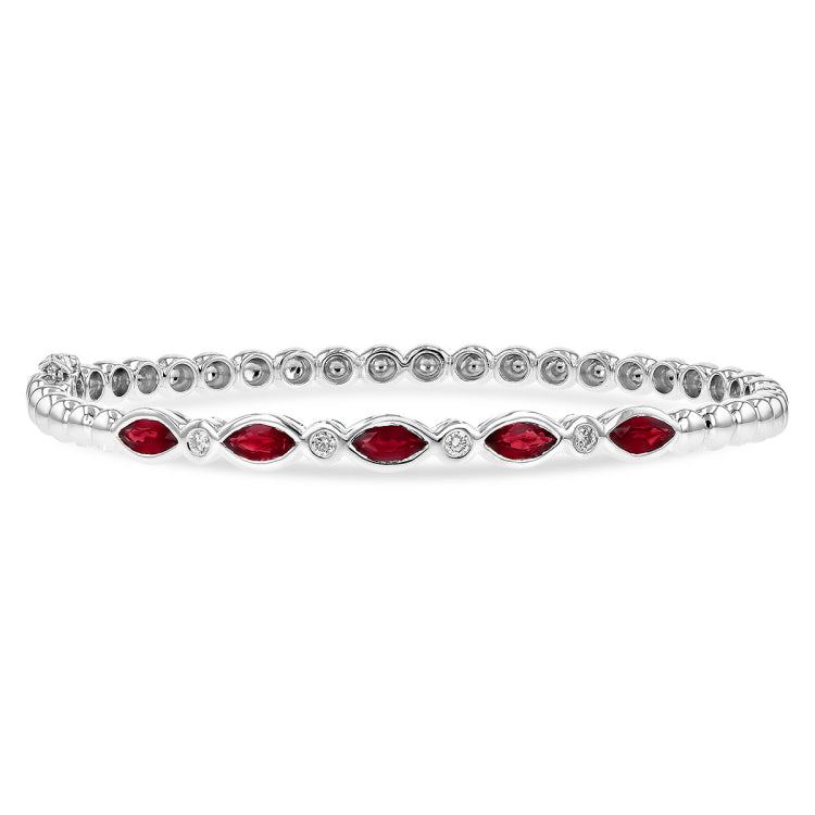14KT Gold Ruby Bracelet