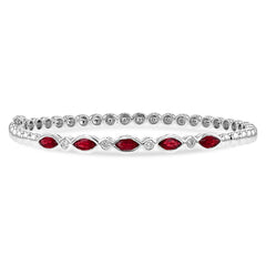 14KT Gold Ruby Bracelet