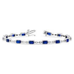 14KT Gold Sapphire Bracelet