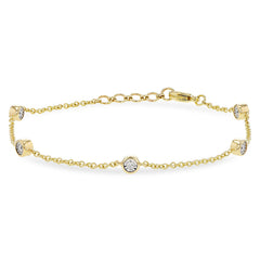 14KT Gold Diamond Bracelet