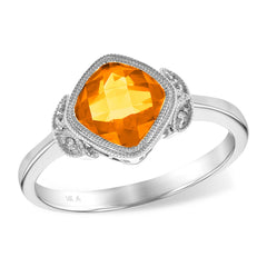 14KT Gold Ladies Citrine Fashion Ring