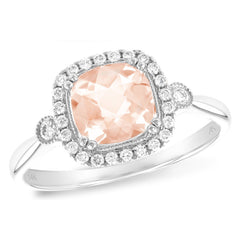 14KT Gold Ladies Morganite Fashion Ring