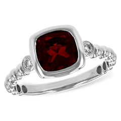 14KT Gold Ladies Garnet Fashion Ring