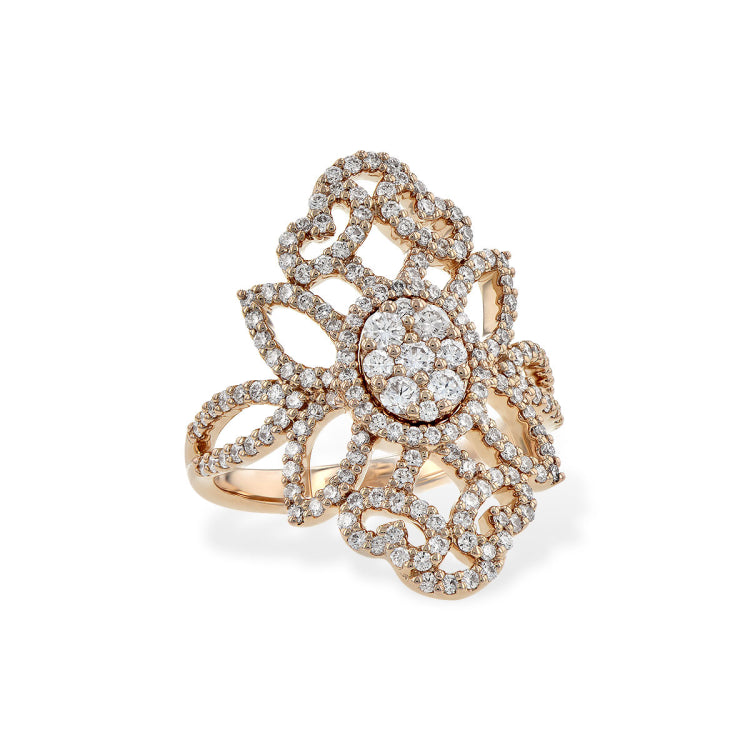 14KT Gold Ladies Diamond Fashion Ring