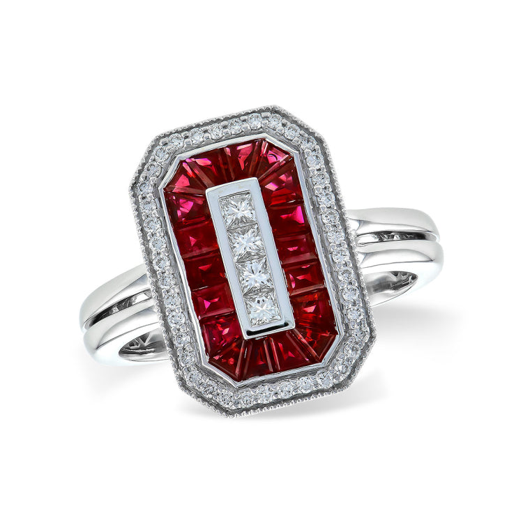 14KT Gold Ladies Ruby Fashion Ring