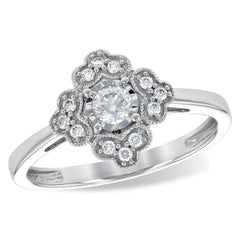14KT Gold Ladies Diamond Fashion Ring