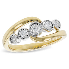 14KT Gold Ladies Diamond Fashion Ring