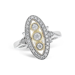 14KT Gold Ladies Diamond Fashion Ring