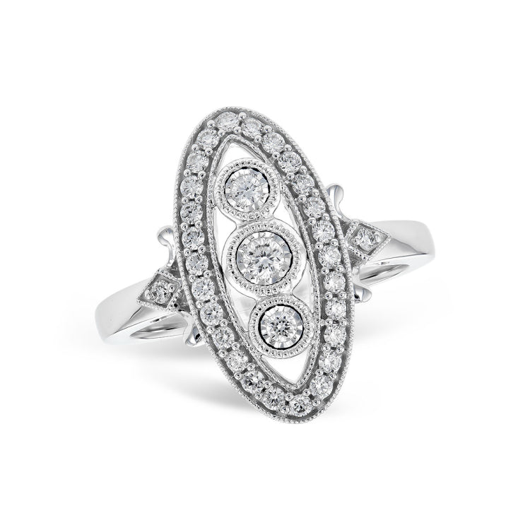 14KT Gold Ladies Diamond Fashion Ring