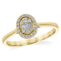 14KT Gold Ladies Diamond Fashion Ring