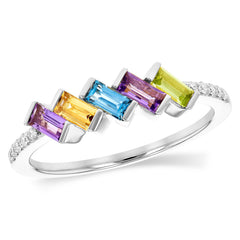 14KT Gold Ladies Multi-Stone Fashion Ring