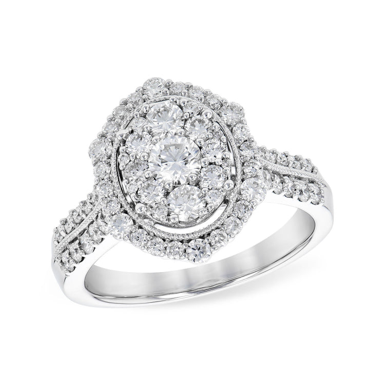 14KT Gold Ladies Diamond Fashion Ring