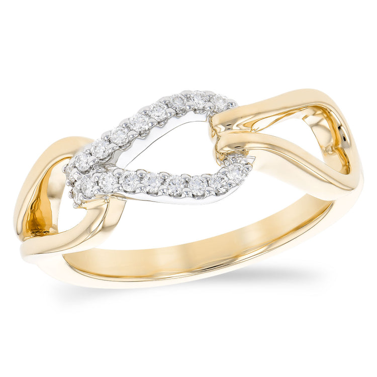 14KT Gold Ladies Diamond Fashion Ring