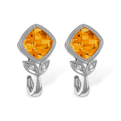 14KT Gold Citrine Earrings