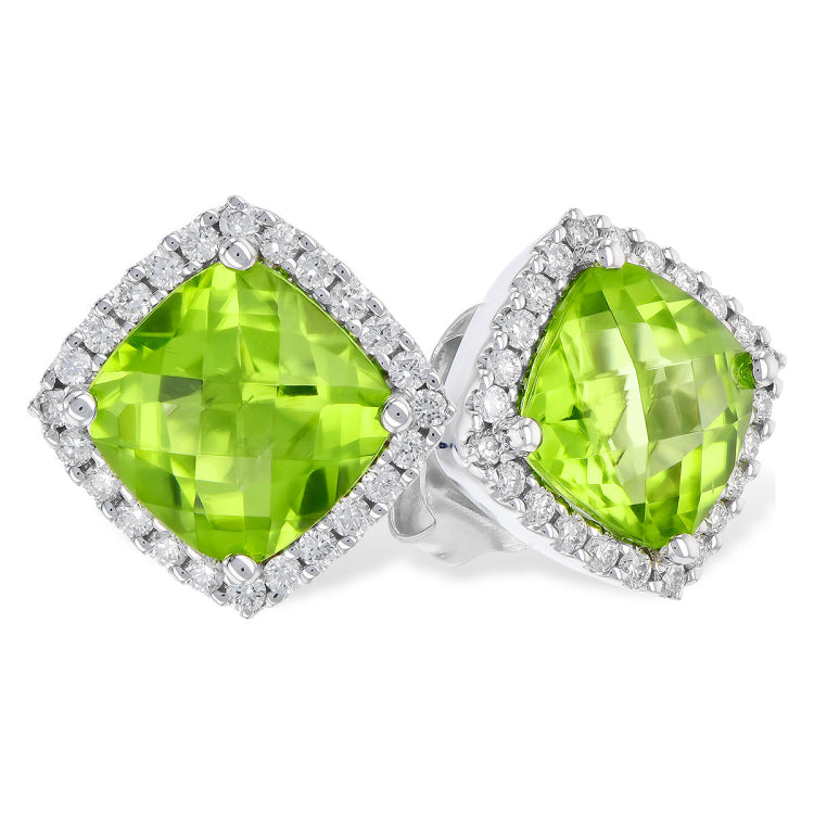 14KT Gold Peridot Earrings