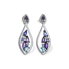 14KT Gold Multi-Stone Earrings