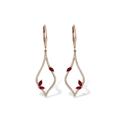 14KT Gold Ruby Earrings