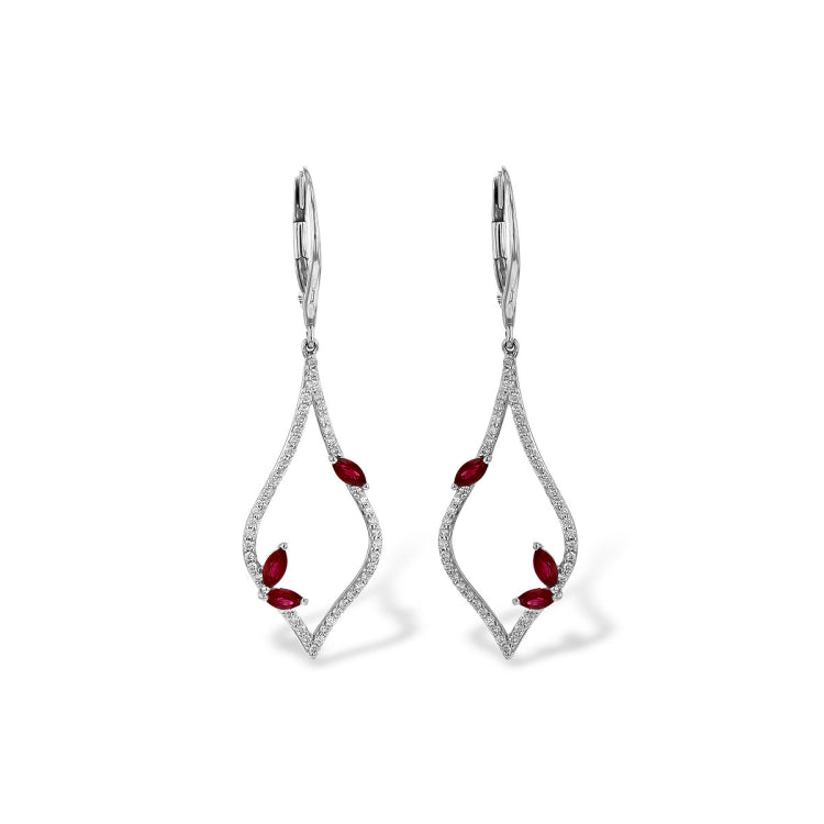 14KT Gold Ruby Earrings