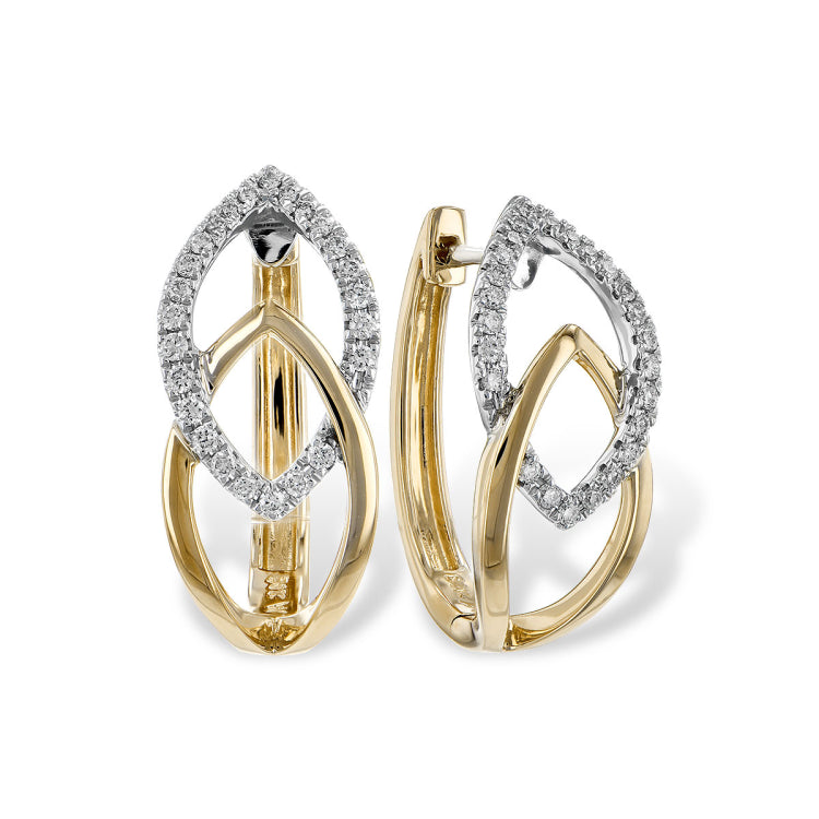 14KT Gold Diamond Earrings