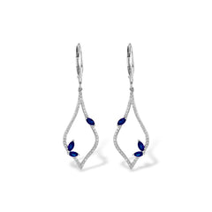 14KT Gold Sapphire Earrings