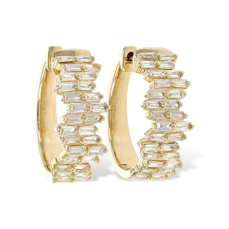 14KT Gold Diamond Earrings